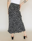 Black Floral Loretta Skirt