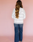 Grey White Brighton Top