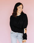 Black & White Stasia Sweater