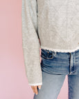 Grey & White Stasia Sweater