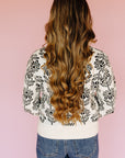 Black Flower Ella Sweater