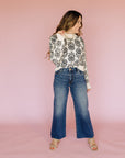 Black Flower Ella Sweater