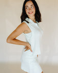 Ice Mint Soft Modal Half Zip Top
