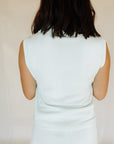 Ice Mint Soft Modal Half Zip Top