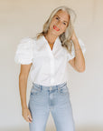 Optic Jenette Blouse Top