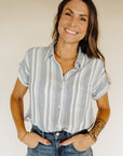 Ivory Blue Benny Shirt