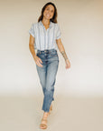 Ivory Blue Benny Shirt
