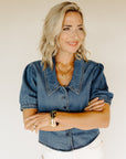 Blue Denim Christie Top