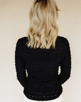 Black Dreamgirl Lace Button Up