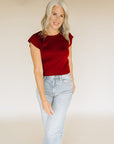 Garnet Eleanor Knit Top