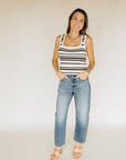 Black Multi Yanell Tank