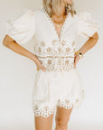 Ivory Eyelet Eva Top