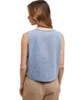 Denim Button Up  Tressa Vest
