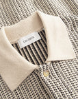 Ivory/Black Easton Knitted SS Shirt