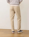 Khaki 5 Pocket Stretch Terry Pant - Slim Straight