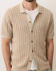 Taupe Graham Sweater Button Down