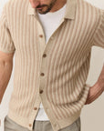 Taupe Graham Sweater Button Down