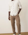 Oatmeal Heather LS Cortex Button Down