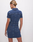 Indigo Fit For Success Sleeveless Mini Dress