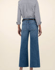 Toughness Meg Wide Leg Raw Hem Denim