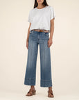 Faith Meg High Rise Front Pin Tuck Denim
