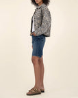 Tan/Brown Bailey Button Front Jacket