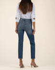 Explore Rachael Mom Raw Hem Denim