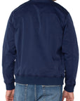 Midnight Blue Snap Closure Jacket