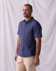 Vintage Blue Kalo SS Button Up