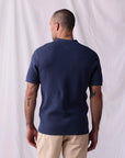 Vintage Blue Waffle Stitch Top