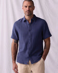 Vintage Blue Kalo SS Button Up