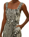 Monochrome Elegance  Scarf Off-White 25077 Romper