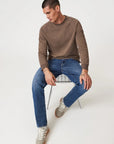 Zach Dark Brushed Classic Blue Jeans