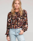 Multi Hazel Long Sleeve Blouse