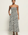 Swirl Print Sibelle Smocked Dress