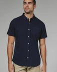 Navy Bennet Button Up