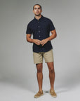 Navy Bennet Button Up