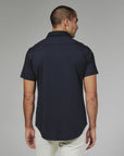 Navy Azores Short Sleeve Shirt