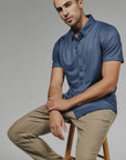 Navy Puente Short Sleeve Shirt