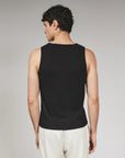 Black Modal Ribbed Tank