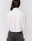 Optic White Pearl Blouse
