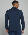 Navy Quarter Zip Modal Sweater