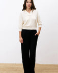 Beige Plume Women's Knitted Sweater