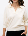 Beige Plume Women's Knitted Sweater