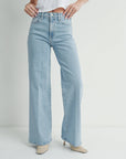 Light Denim Palazzo Jean