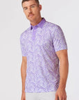 Lavender Floral Versa SS Polo
