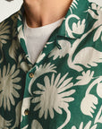 Green Champally Floral Riviera Cabana Shirt