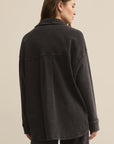 Black All Day Knit Denim Jacket Vintage