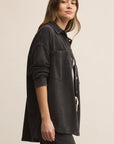 Black All Day Knit Denim Jacket Vintage