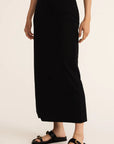 True Black Gail Midi Skirt